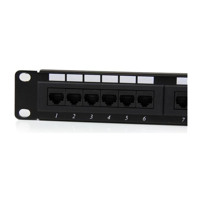 StarTech Patch Panel Cat 6 a 24 porte 1U Pannello di cablaggio per rete Cat6