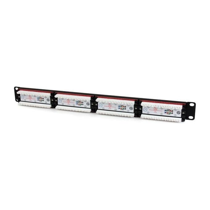StarTech Patch Panel Cat 6 a 24 porte 1U Pannello di cablaggio per rete Cat6