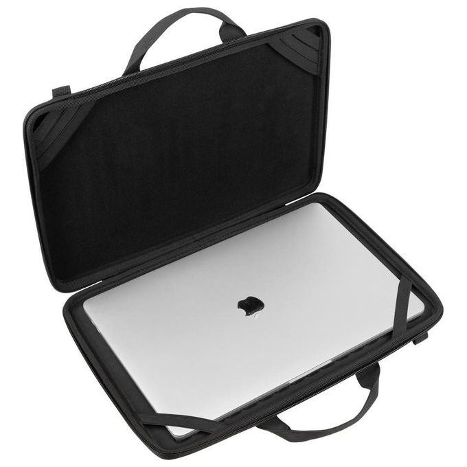 Rivacase 5131 Custodia Rigida per Notebook 15.6'' EVA Idrorepellente Resistente agli Urti Tracolla Rimovibile colore Nero