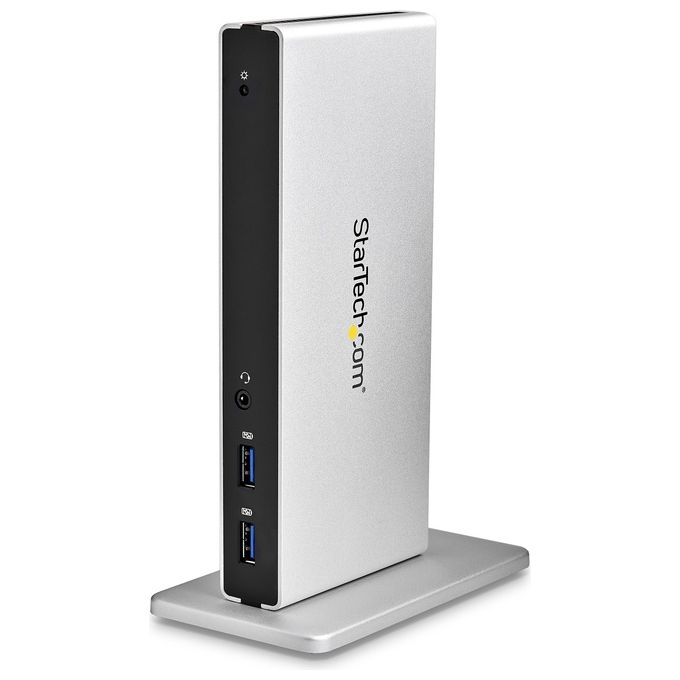 StarTech Docking Station Universale per Laptop USB 3.0 a doppia uscita DVI Gigabit Ethernet con adattatori HDMI - VGA
