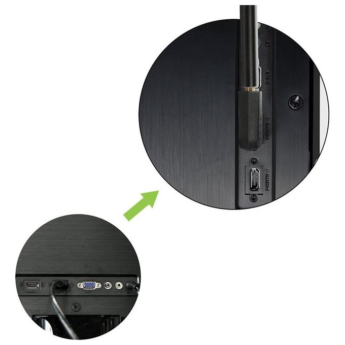 Techly Adattatore Hdmi Maschio-Femmina Angolato 90 Gradi