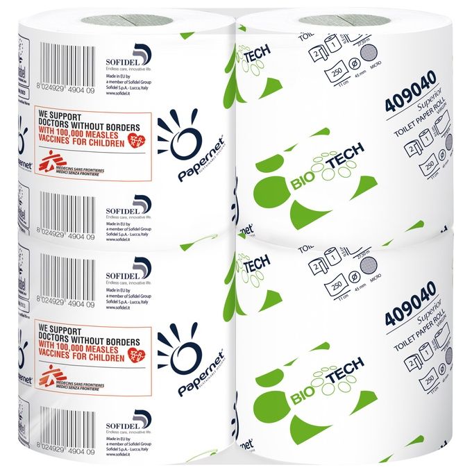 Papernet Confezione 4 Rotoli di Carta Igienica Jumbo Mini