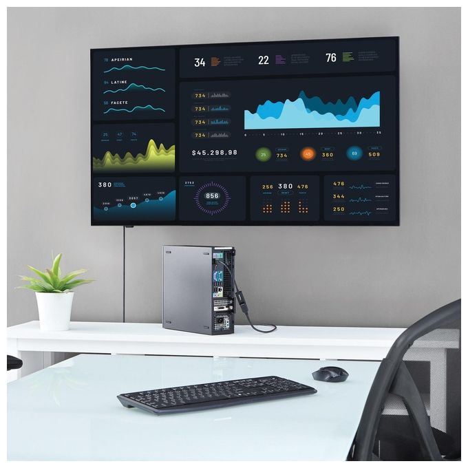 StarTech Adattatore DisplayPort a HDMI 4k a 30Hz - Convertitore audio - video attivo DP 1.2 a HDMI 1080p