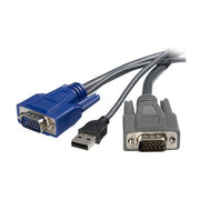 StarTech Cavo KVM ultra-sottile VGA USB 2 in 1 1,8 m