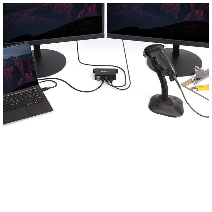 StarTech Resistente hub USB per settore industriale a 4 porte predisposto per il montaggio