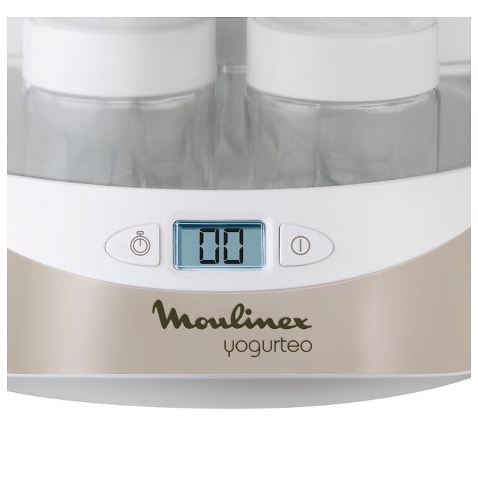 Moulinex YG231E32 Yogurteo Yogurtiera 7 Vasetti da 160 ml Argento Premium