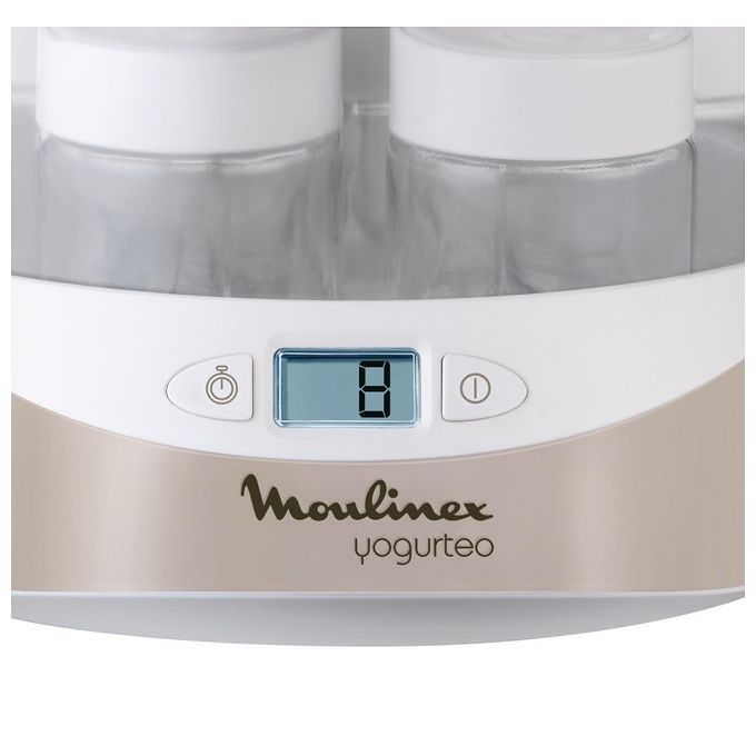 Moulinex YG231E32 Yogurteo Yogurtiera 7 Vasetti da 160 ml Argento Premium