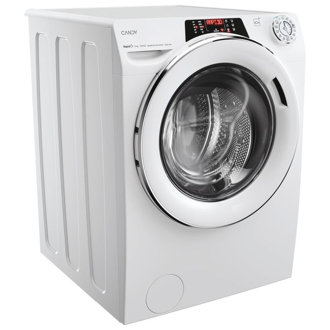 Candy Rapido' RO14146DWMCT-1-S - Lavatrice Libera Installazione 14 kg, Classe A, Centrifuga 1400 giri, Profondita' 67 cm, Motore Inverter + Funzione Vapore + Wi-Fi