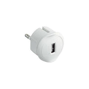 Bticino Adattatore per Spina Tedesca con Presa Usb 16A 2P+t Standard Franco-Tedesco 220-250V Bianco