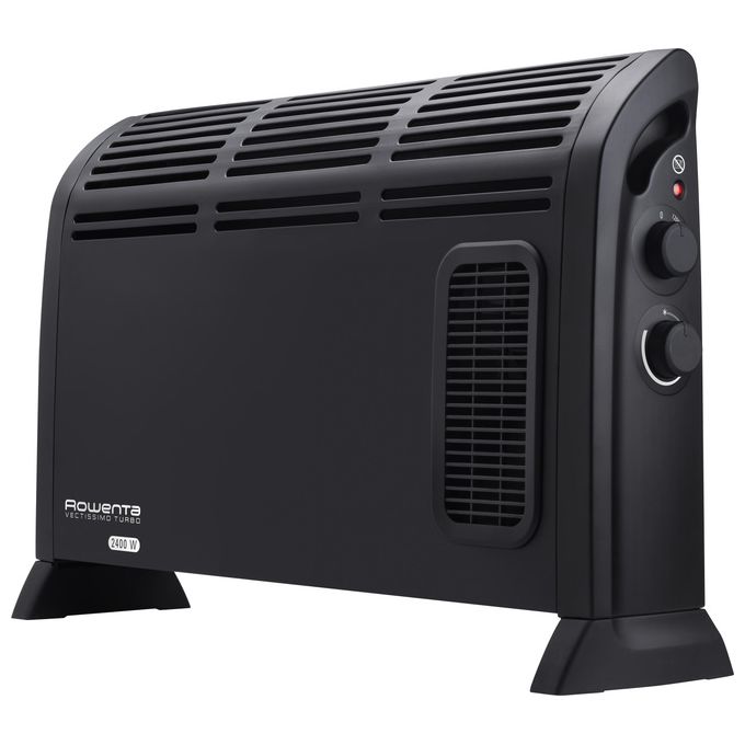 Rowenta CO3035 Vectissimo Turbo 2400 Termoventilatore per Bagno 2400 W 2 Livelli di Riscaldamento 44 cm Nero