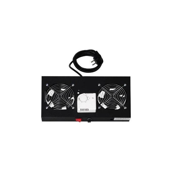 Digitus KIT_ 2 Ventole Con Termostato Per Armadi Linea Professionale Colore Nero