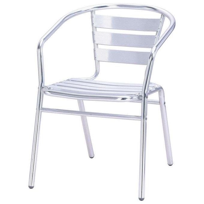 ARCHIMEDE Sedia Impilabile Alluminio con Braccioli 53x57x72cm SerenaGroup 40214R