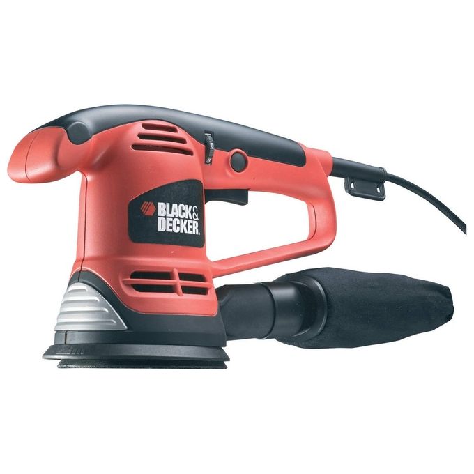 Black and Decker KA191EK Levigatrice Rotorbitale 480W 125mm 4000-11000 rpm con Valigetta colore Arancione