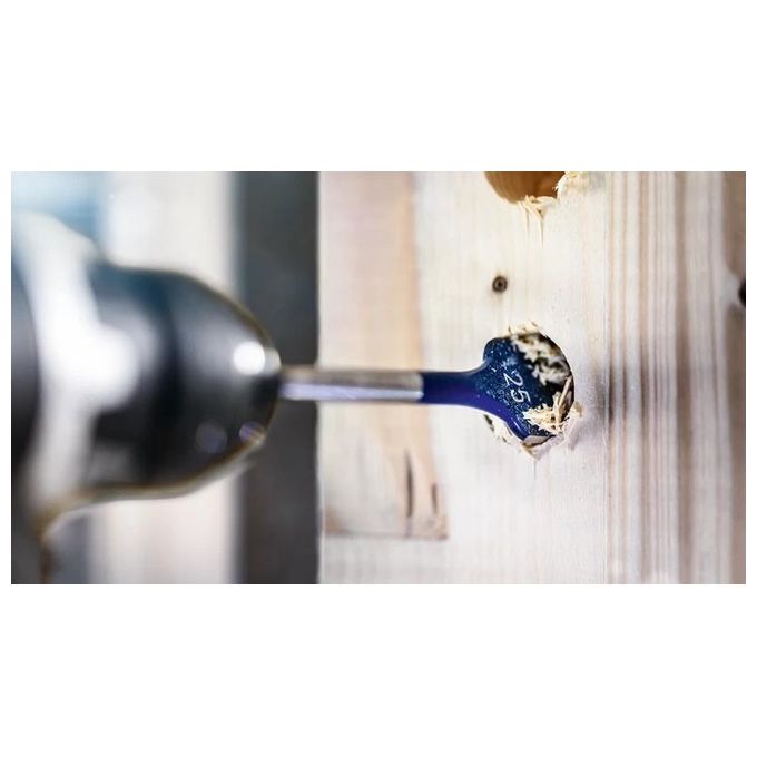 Bosch 2608900336 Expert Self Cut Speed Set di punte a pala per legno tenero e truciolare 13 pezzi con diametri da 10 a 32 mm codolo esagonale 1-4'' colore Nero