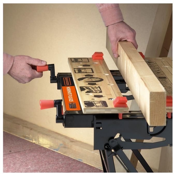 Black+Decker Banco Lavoro Pieghevole Wm825-Xj