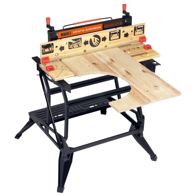 Black+Decker Banco Lavoro Pieghevole Wm825-Xj