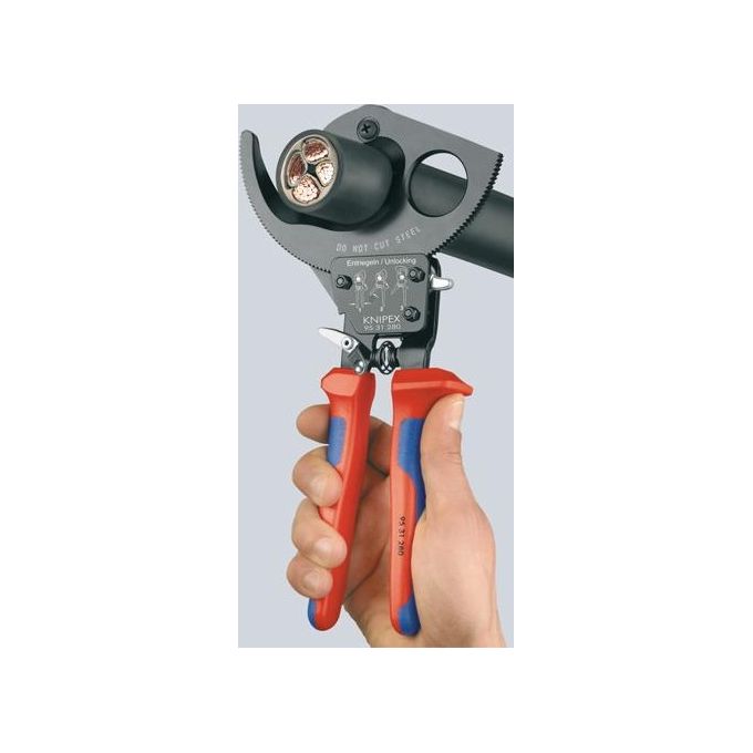 Knipex Tagliacavi a Cremagliera 280mm