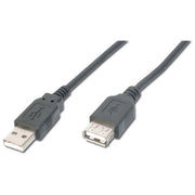 Digitus Cavo Prolunga Usb 2.0 Connettori A-A Connettori Maschio-Femmina - Mt. 3 Colore Nero