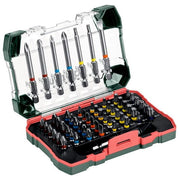 Metabo 626702000 Box Inserti SP 56 Pezzi Acciaio Cromo-Vanadio S2 Adattatore Magnetico con Custodia colore Acciaio inox