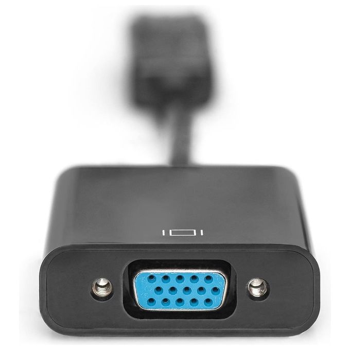 Assmann Electronic Cavo e Adattatore Video 0,15mt Displayport Vga D-Sub Nero