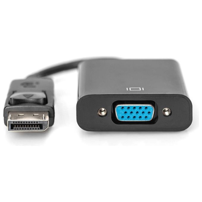 Assmann Electronic Cavo e Adattatore Video 0,15mt Displayport Vga D-Sub Nero