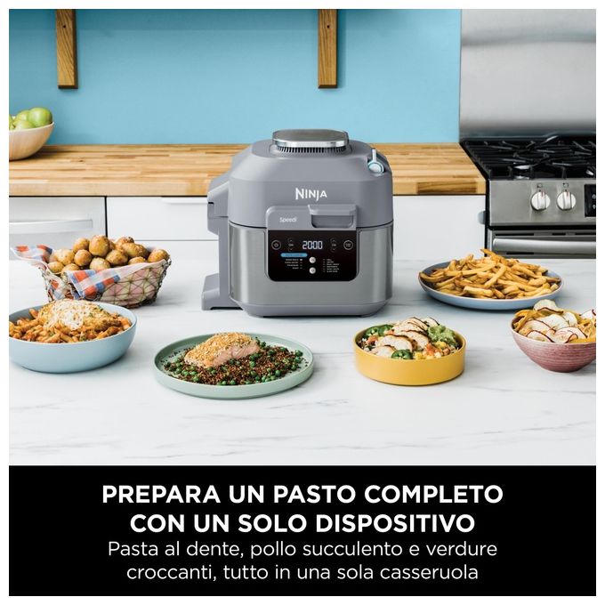 Ninja Speedi ON400EU Pentola Elettrica Rapida e Friggitrice ad Aria