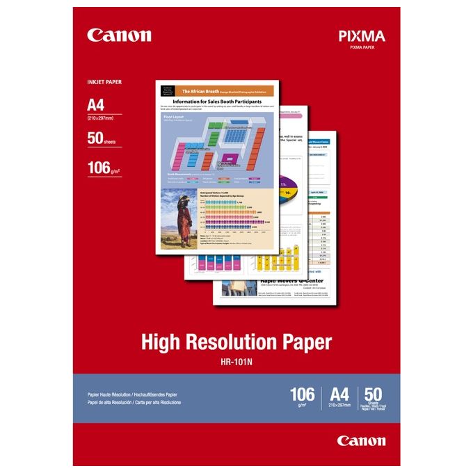 Canon Hr-101 A4 Carta 106gr. 50 Fogli