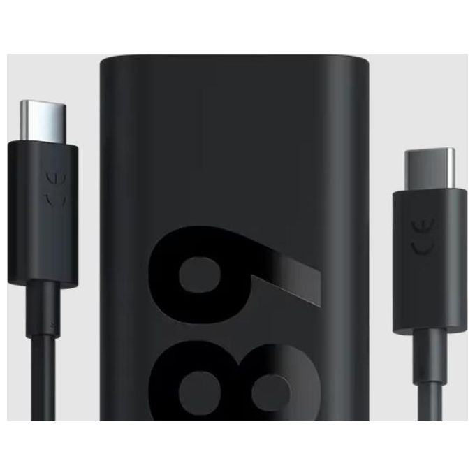 Lenovo ZG38C05739 Caricabatterie da Parete USB-C 68W GaN 1 Porta USB-C Ricarica Rapida colore Nero