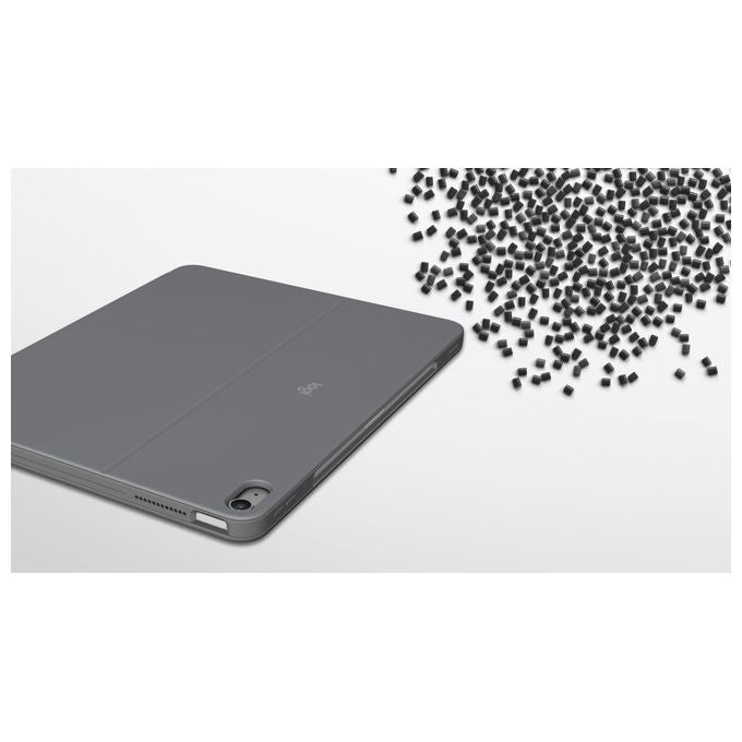Logitech 920-012615 Combo Touch Custodia con Tastiera per iPad Air 13'' QWERTY Italiano Trackpad Smart Connector colore Grigio