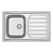 Apell ID861ILBC Linea Idea Lavello 1 vasca con gocciolatoio spazzolato (86x50 cm) colore Inox