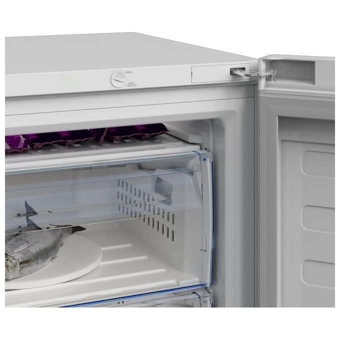 Beko RFSA240M41WN B100 Congelatore Verticale 215 L 151 cm Classe E 36 dB 5 Cassetti Statico Porta Reversibile colore Bianco