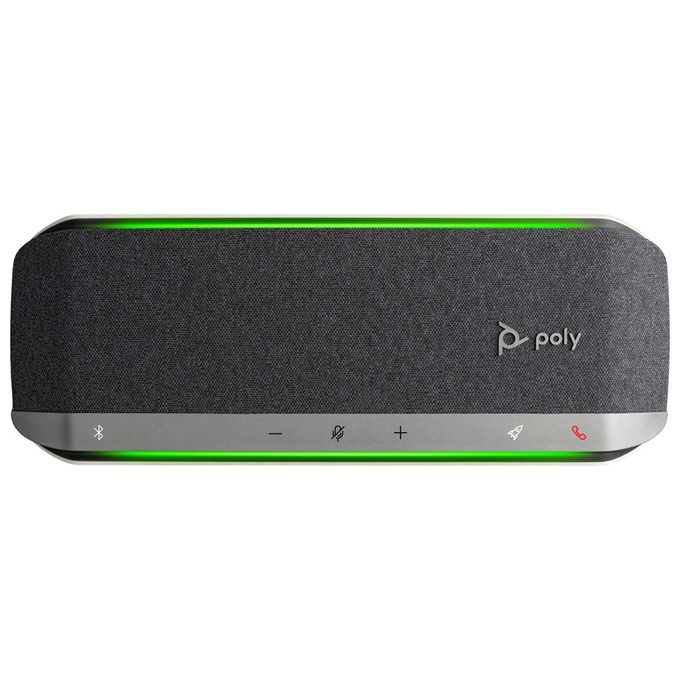 Poly 216874-01 Sync 40 Vivavoce Smart con Connessione USB-A USB-C e Bluetooth Batteria 5000 mAh Fino a 30 Ore di Autonomia colore Nero