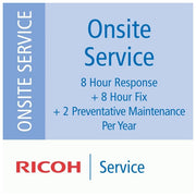 Ricoh R1-GOLD-LVP Rinnovo Servizio Oro di 1 anno (Produzione Low-Vol) Supporto in loco Tempi di risposta 8 h Tempo di riparazione 8 h 2 visite di manutenzione preventiva incluse Compatibilitì fi-7600 fi-7700S fi-7700 fi-6750S fi-6670 fi-6770 Pezzi di rica