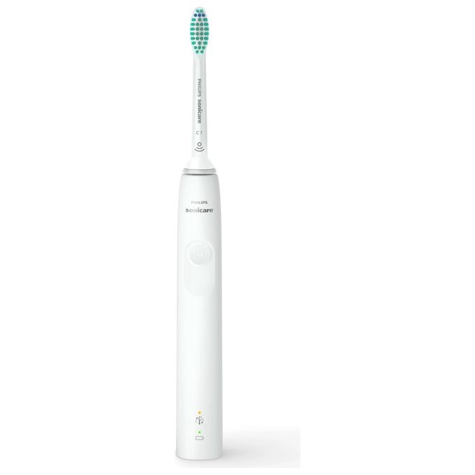 Philips HX3673-13 Sonicare 3100 Spazzolino elettrico sonico 1 modalita' SmartTimer QuadPacer autonomia 14 giorni colore Bianco