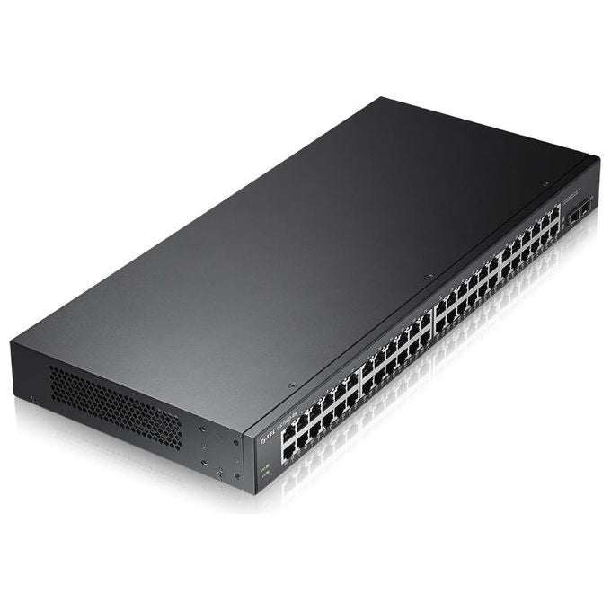 Zyxel GS1900-48-EU0102F GS1900 Switch Managed L2 48 Porte Gigabit 2 Porte SFP VLAN QoS IPv6 Senza Ventole Rack Desktop
