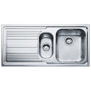 Franke Lavello Inox LLL 651 3 1-2 WWK gocciolatoio a sinistra 1 Vasca + vaschetta + scolapiatti 100 cm 101.0086.254