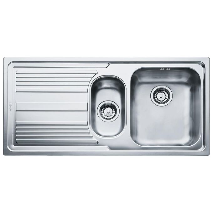 Franke Lavello Inox LLL 651 3 1-2 WWK gocciolatoio a sinistra 1 Vasca + vaschetta + scolapiatti 100 cm 101.0086.254