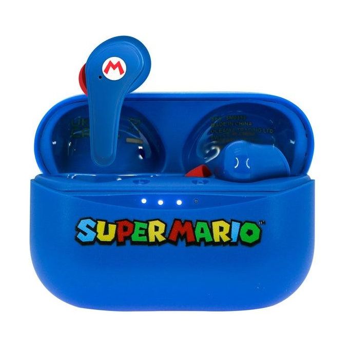 OTL Technologies SM0858 Super Mario Auricolari TWS In-ear Bluetooth 5.0 Microfono Integrato 25h Autonomia colore Blu