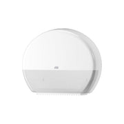Tork 554000 Elevation Distributore di Asciugamani di Carta in Rotolo Jumbo fino a 15 Rotoli con Meccanismo Anti Spreco e Finestra di Ricarica Semitrasparente colore Bianco