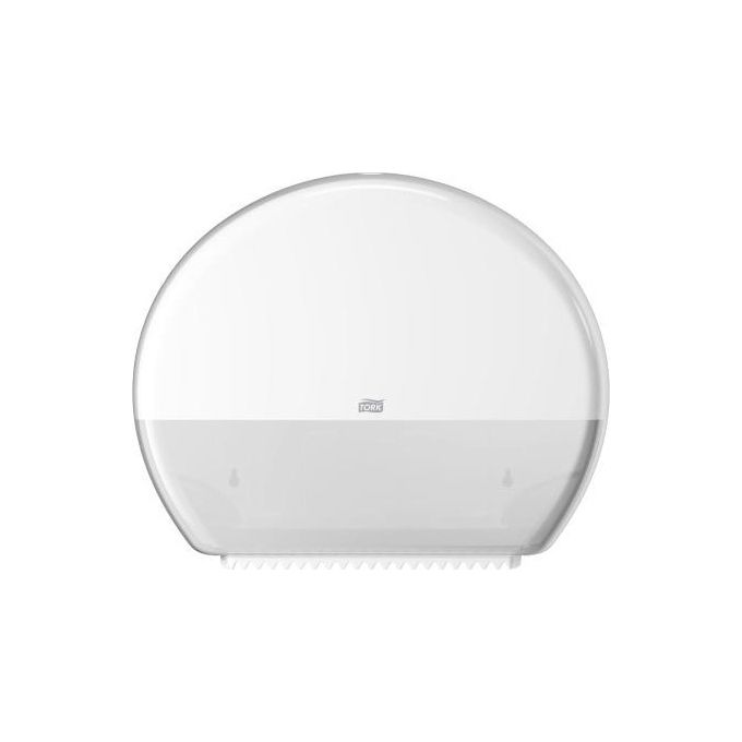 Tork 554000 Elevation Distributore di Asciugamani di Carta in Rotolo Jumbo fino a 15 Rotoli con Meccanismo Anti Spreco e Finestra di Ricarica Semitrasparente colore Bianco