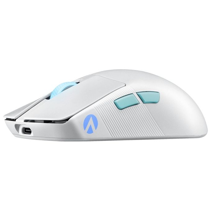 ASUS 90MP02W0-BMUA10 ROG Harpe Ace Mouse Gaming Ultraleggero 54 g Sensore 36000 DPI Connettivita' Tri-Mode 5 Pulsanti Programmabili colore Bianco