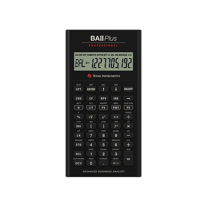 Texas Instruments BA II Plus Calcolatrice Finanziaria VE=1