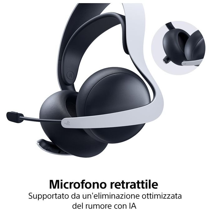 Sony 1000044483 Pulse Elite Cuffie Gaming Wireless Bluetooth 5.0 Driver Planari 30h PlayStation Link colore Nero