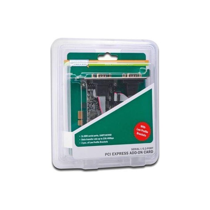 Digitus Scheda Pci Express Con 2 Porte Seriali 9 Poli