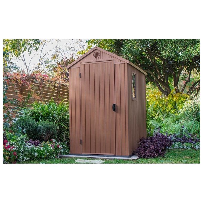 Keter Casetta da Giardino Darwin 4x6 125,8x184,5x205cm Marrone Effetto Legno EVOTECH+