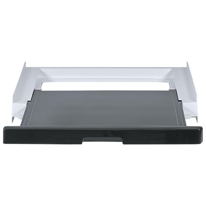 Haier HASTKU10B Kit di Sovrapposizione Universale Lavatrice Asciugatrice Ripiano Scorrevole 12 Kg Serie 3 5 7 colore Nero