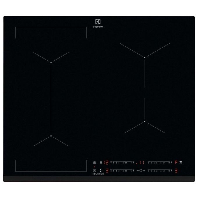 Electrolux CIL63443 Serie 600 Piano cottura a induzione 60 cm 4 zone Bridge Hob2Hood Slider Touch colore Nero