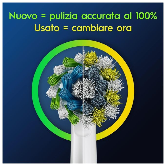 Oral-B 8700216018913 Pro Cross Action Testine di Ricambio per Spazzolino Elettrico 9 pz colore Bianco
