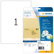 Herma Etichette Trasparenti 210x297mm 25 Fogli DIN A4 25 Pezzi