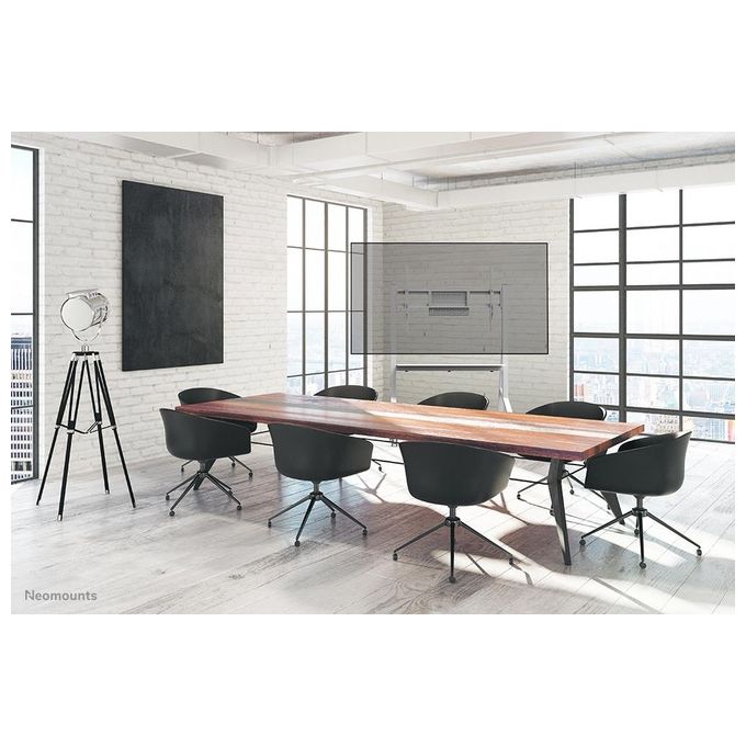 Neomounts FL50-525WH1 Move Go Carrello TV da Pavimento 55'' 86'' 76 Kg VESA 900x600 mm certificazione TÜV colore Bianco